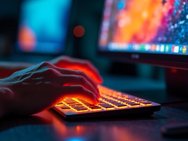 Възрастен човек учи работа с компютър